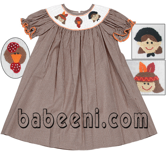 Baby hand-smocked dress (DR 819)