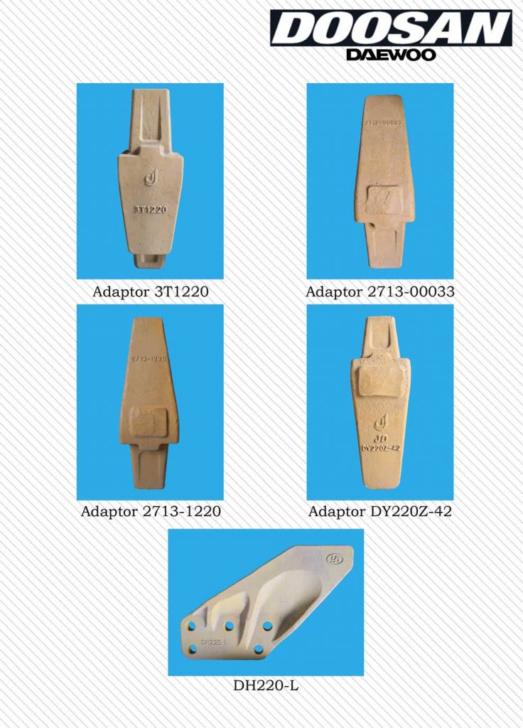 Doosan Bucket Teeth And Adaptor