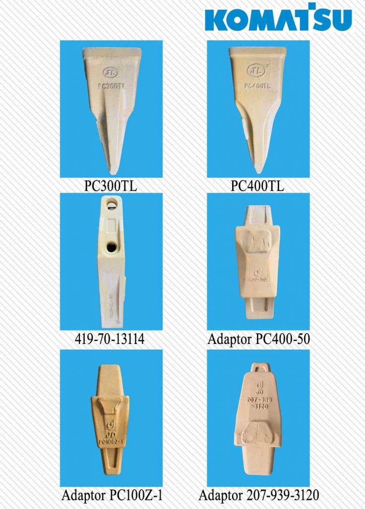 Komatsu Bucket Teeth And Adaptor