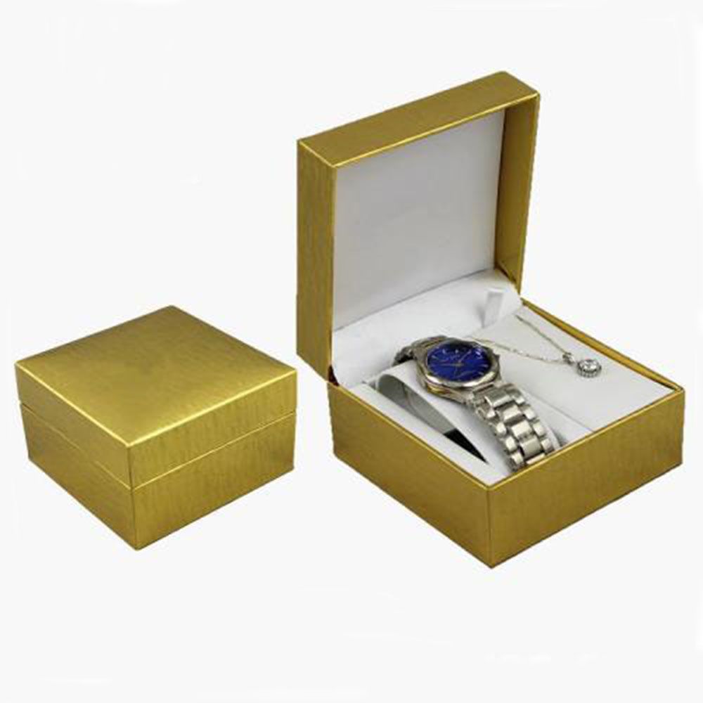Gold High Quality Flip Top Watch Box