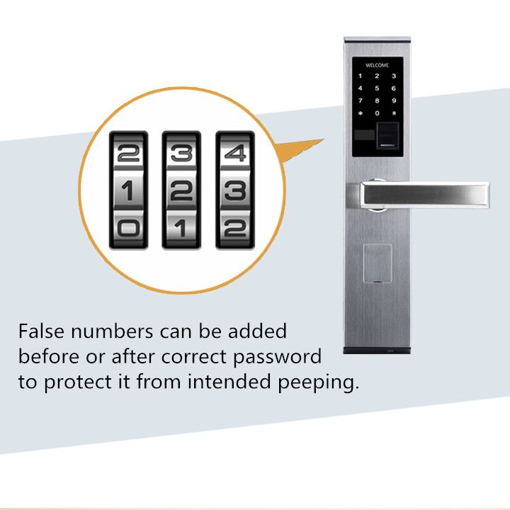 Fingerprint Password Card Key Four unlocking ways home Lock 