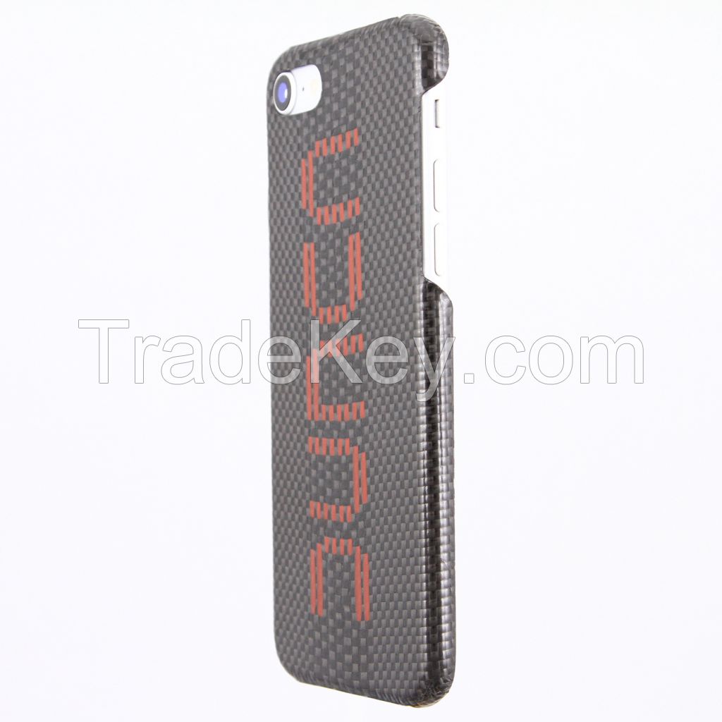 iPhone 7/8 Jacquard Dunca Logo REAL Carbon fiber case, Shockproof