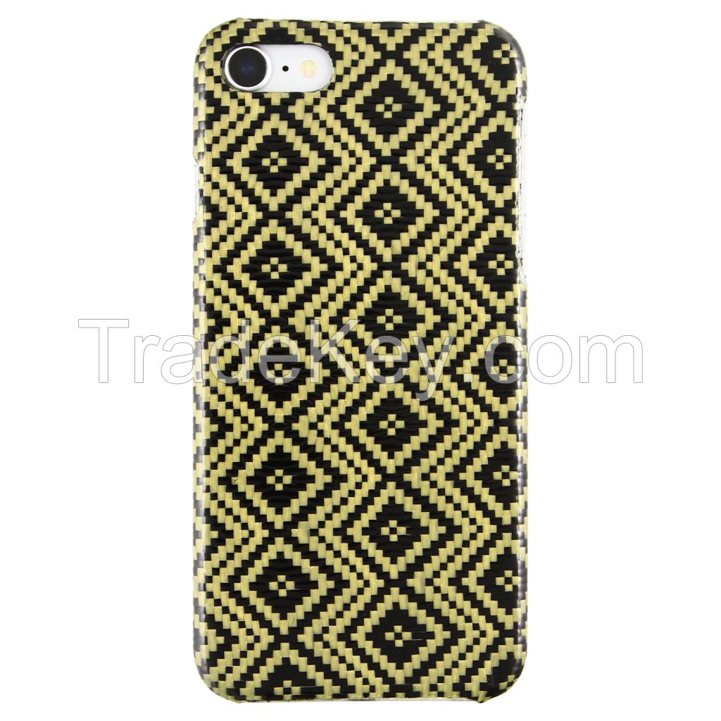 iPhone 7/8 Jacquard Yellow Carbon and Aramid fiber case by DUNCA, Shockproof