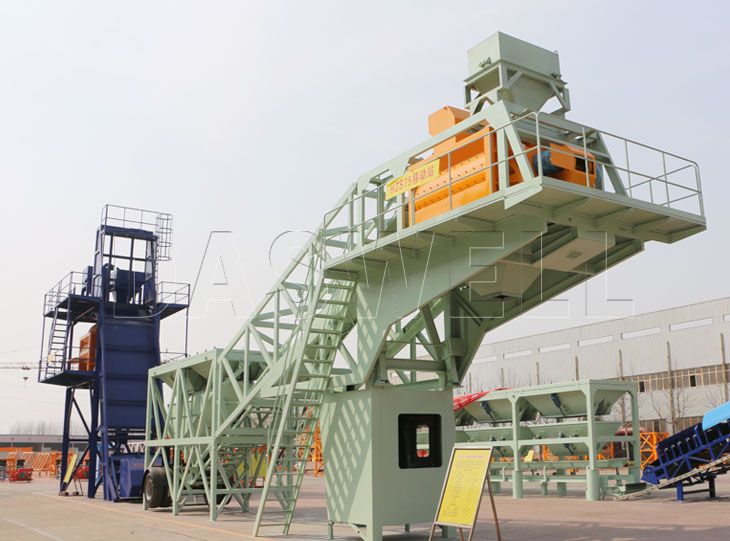 Mobile Modular Concrete Batching Plant 180m3/h