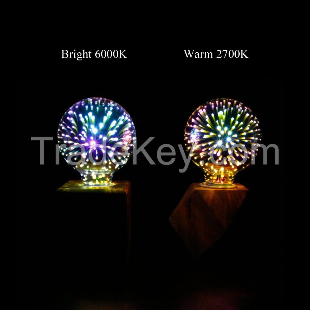 3D fireworks decorative light bulbs 