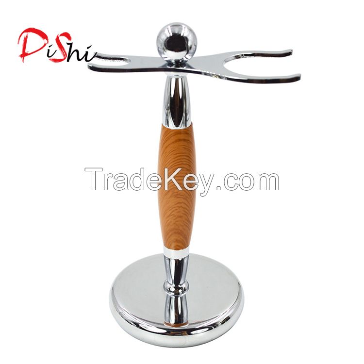 latest razor metal drip stand shaving holder for shaving brush and 3 blade shaving razor