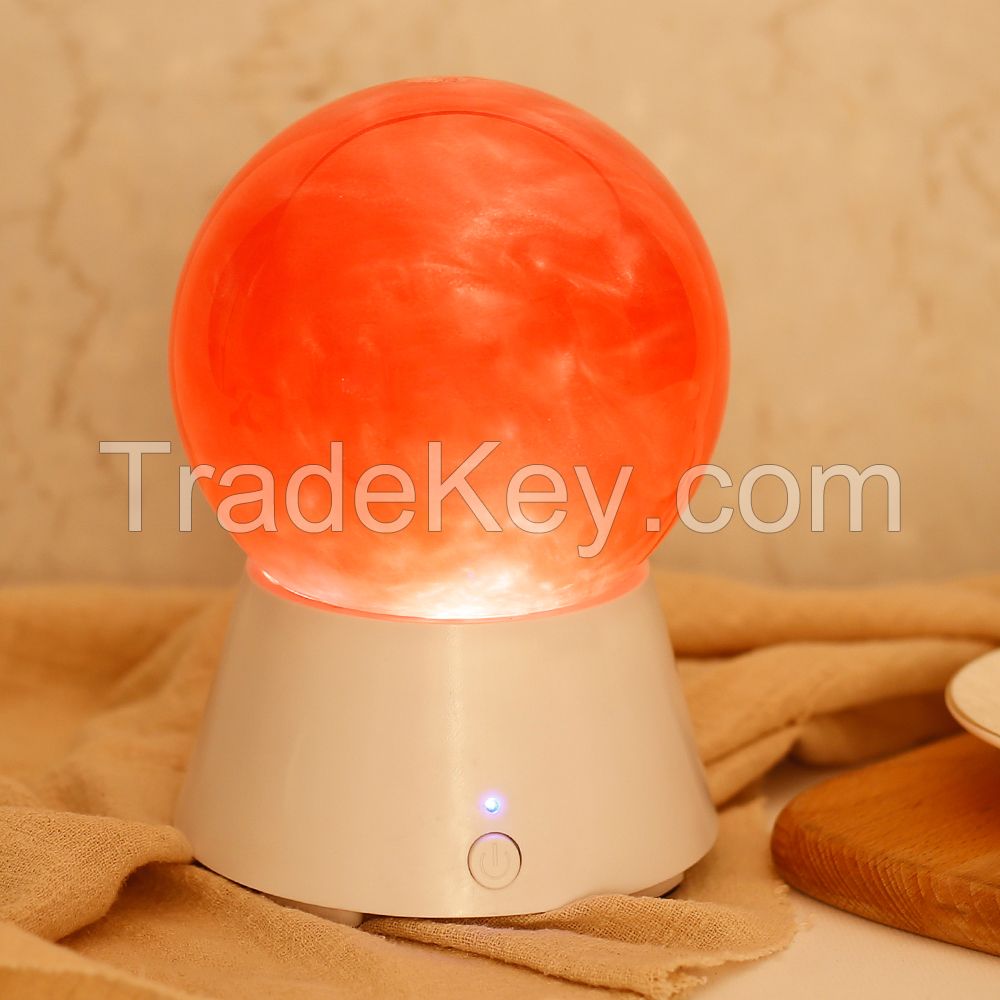 Creative gift magic planet led light rechargeable wireless speaker