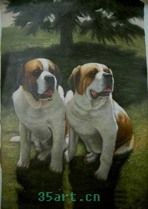 dog painting