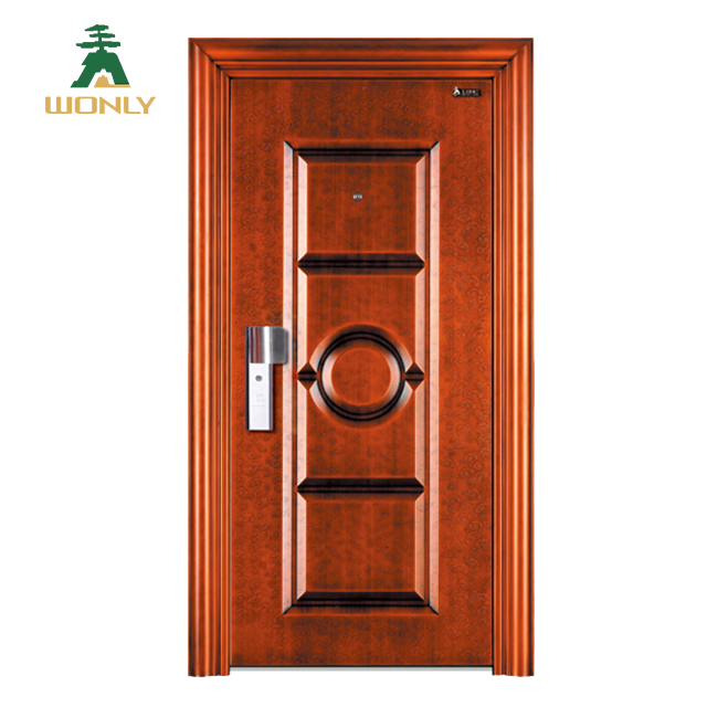 Modern Design security steel door, entrance door, wrought iron door