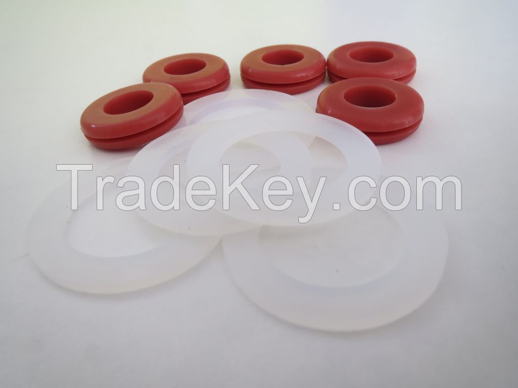 Molded silicone parts/Silicone seals/gasket/grommet