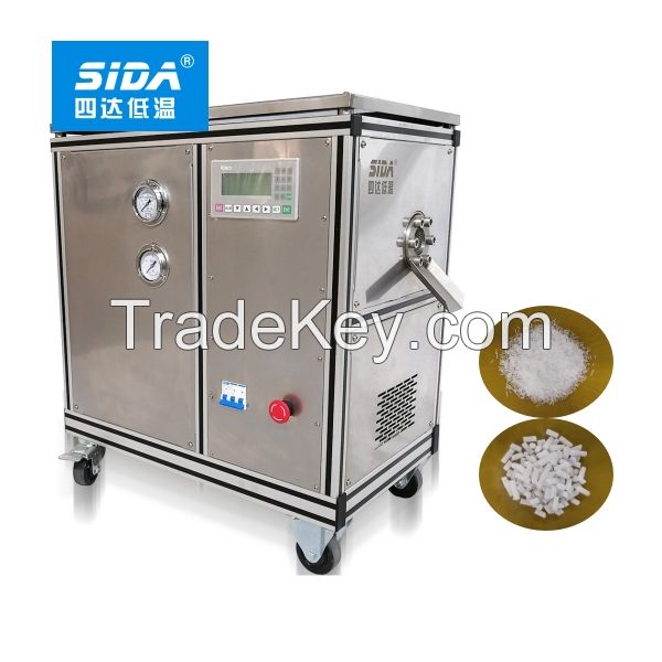 Sida brand small dry ice pelletizer maker machine with super low noise