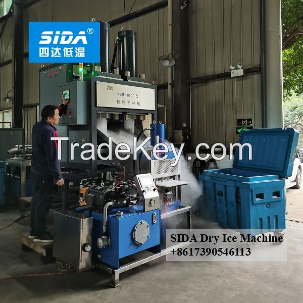 Sida brand large dry ice pellet block production machine with packing line