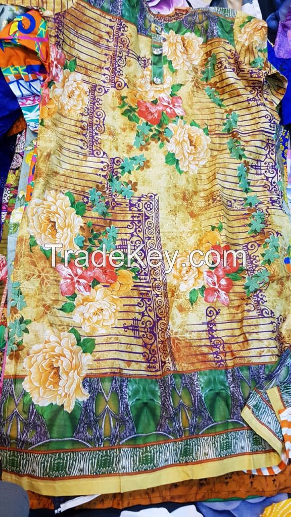 WE ARE SELLER OF WHOLESALE LADIES GARMENTS ANY KIND LIKE JEANS, KURTAS, PAJAMAS, READY MADE SUITS, EMBROIDERY, FANCY SUITS, T SHIRTS  ALSO WE SELL LEATHER WALLETS, BELTS, JACKETS &amp; SPORTS SHOES, KITS AND UNIFORMS CONTACT FOR PICTURES