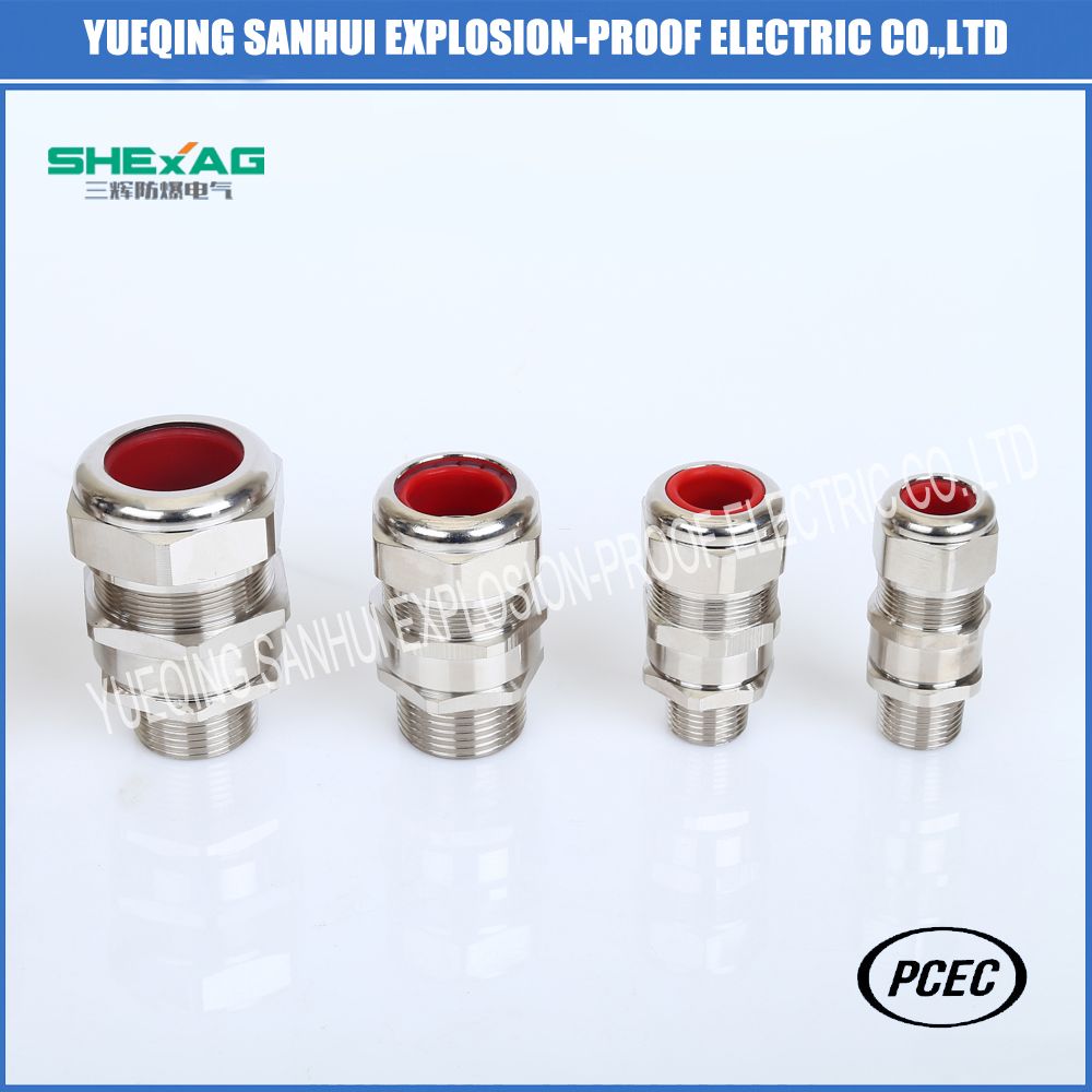 Brass armored cable gland