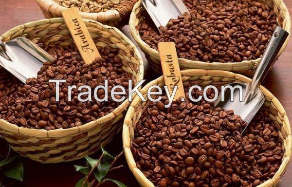 Coffee robusta and Arabica