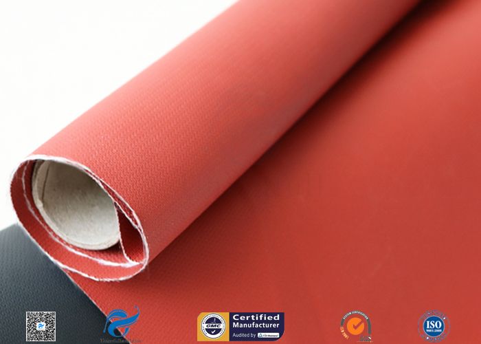 Red Color Industry Thermal Silicone Coated Fiberglass Cloth