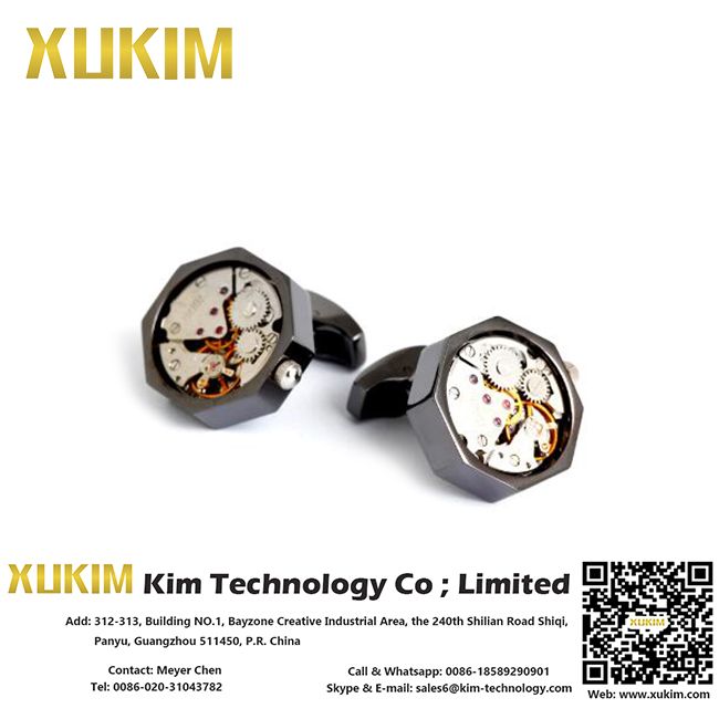 Xukim KCL092 Metal Cooper Machine Cufflinks