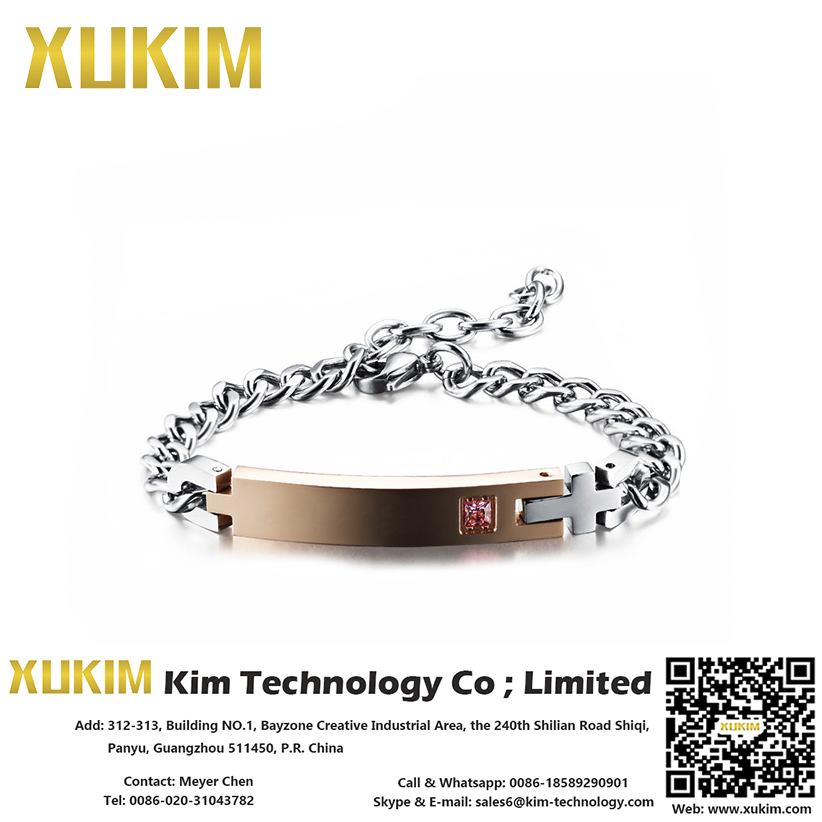 Xukim KN008 His Queen Her King Bracelets Rouges