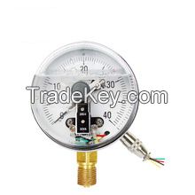 Vibration-proof electric contact pressure gauge Fulling oil
