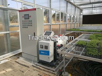 fertigation system for green house planting and irrigation