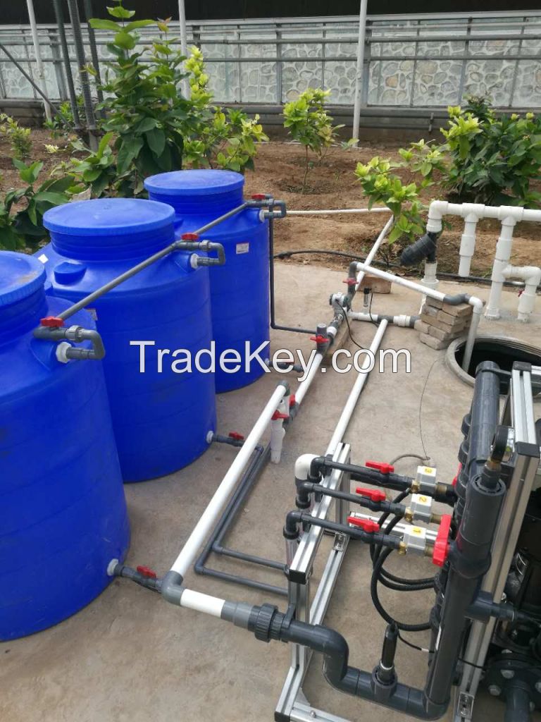 fertigation system for green house planting and irrigation