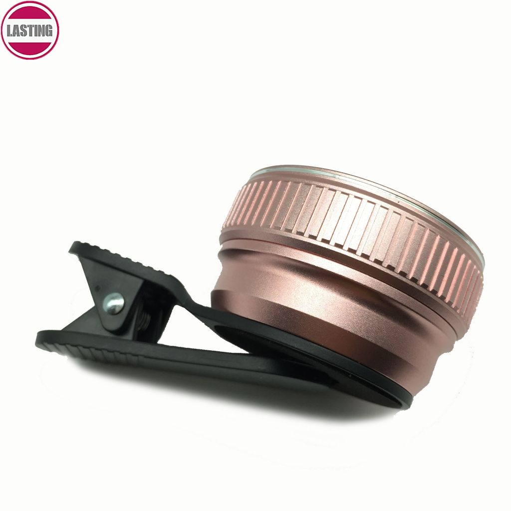 Cell Phone Camera Lens, 2 in 1 Clip-on Lens Kit 0.6X Super Wide Angle & 15X Macro Phone Camera Lens