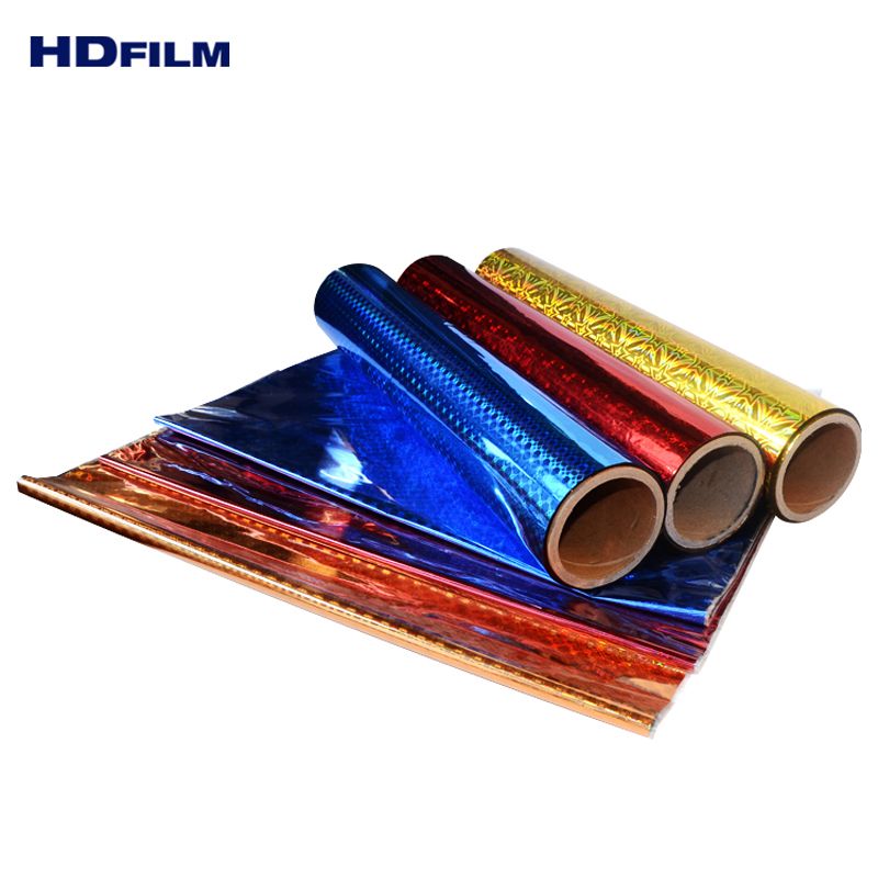 Colorful holographic film for gift wrapping from China