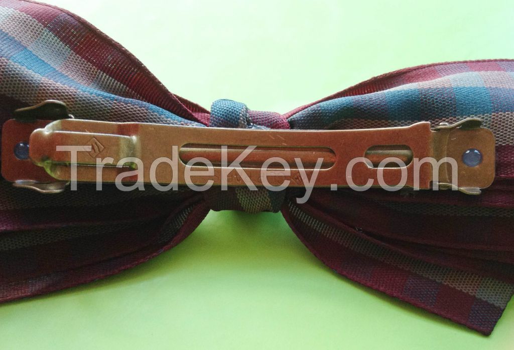 Korean Handmade ribbon bow hair pin clip barrette ponytail holders accessories ko2 gift