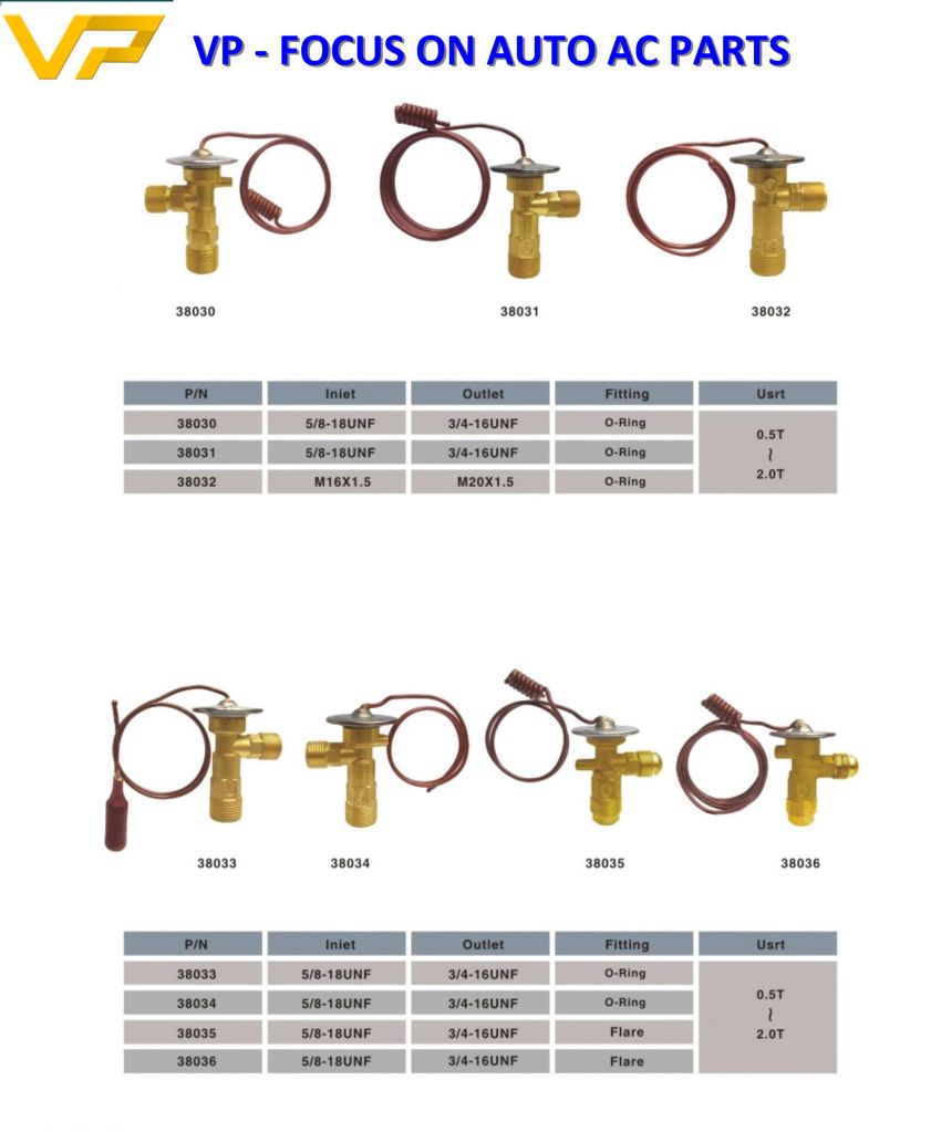 Automatic Thermal refrigeration expansion valve, block expansion valve