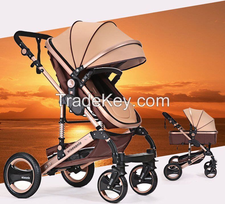 2018 New Rotating And High Landscape Baby Stroller in Luxury Design