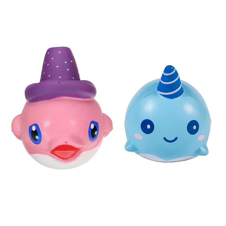 High quality jumbo squeeze squishy dolphin squishy ball toys