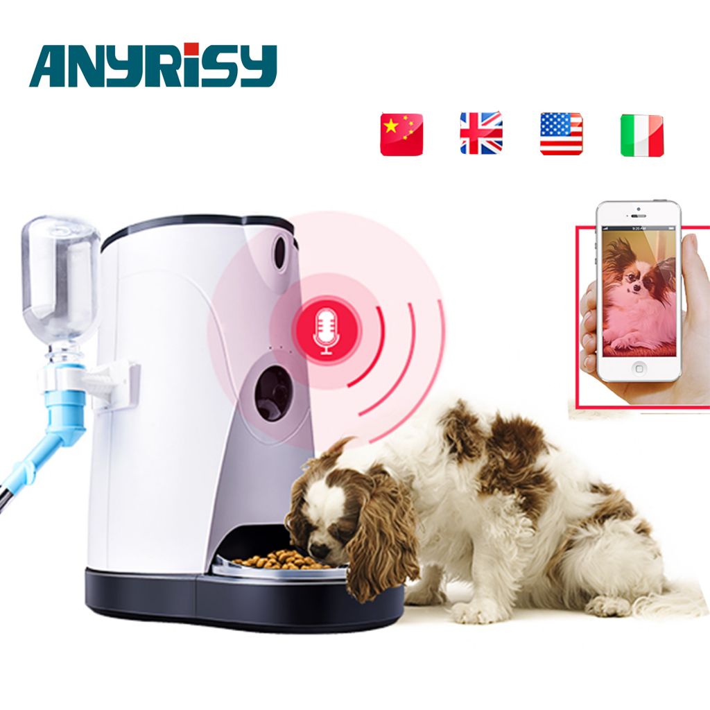 Wifi connecting APP Remote Automatic pet feeder with 4L Capacity