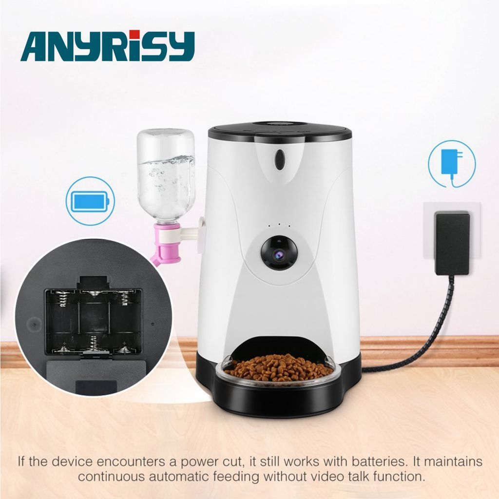 Multi languages APP Video interaction Automatic pet feeder