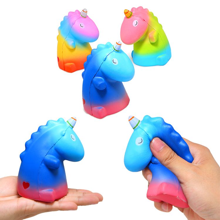 Wholesale soft squeeze squishy toys unicorn