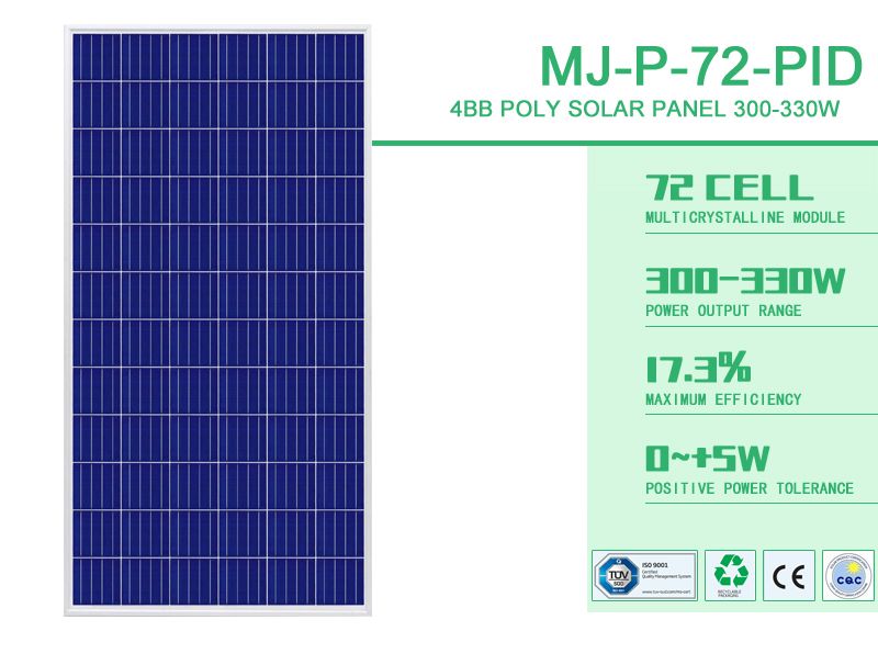 300W High Quality Poly PV Solar Module for Solar Power System