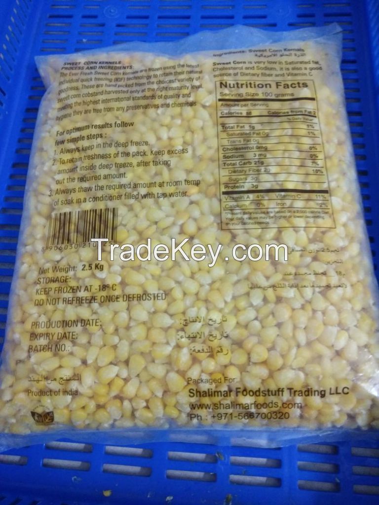 sweet corn kernels