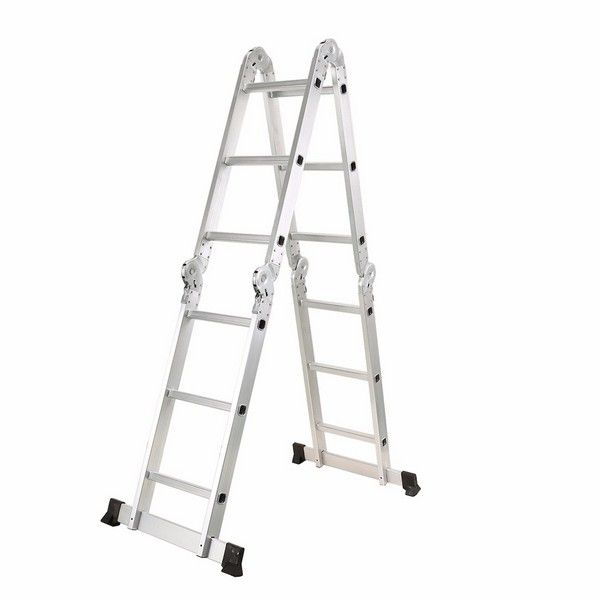 4X3 Aluminum multi purpose folding ladder (Small Hinge)