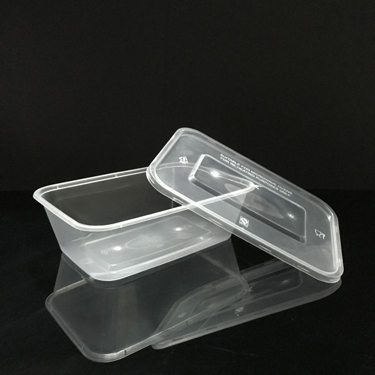 Food Grade PP Material Microwaveable 650ml Disposable Food Container