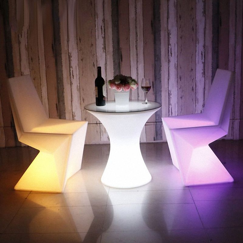 Modern design outdoor party garden illuminating color changing furniture garden sofa