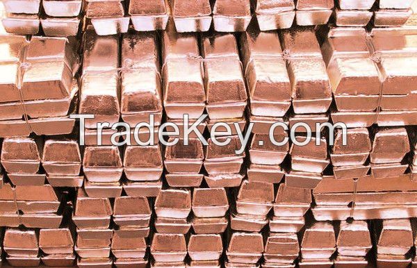 Pure Copper Ingots 99.99%