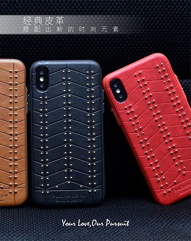 PULOKA high quality mobile accessories leather phone case for iphone x 7 S9