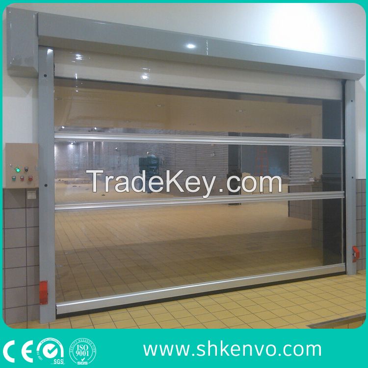 Automatic Industrial PVC Fabric Hi Speed Fast Rapid Roller Shutter Door