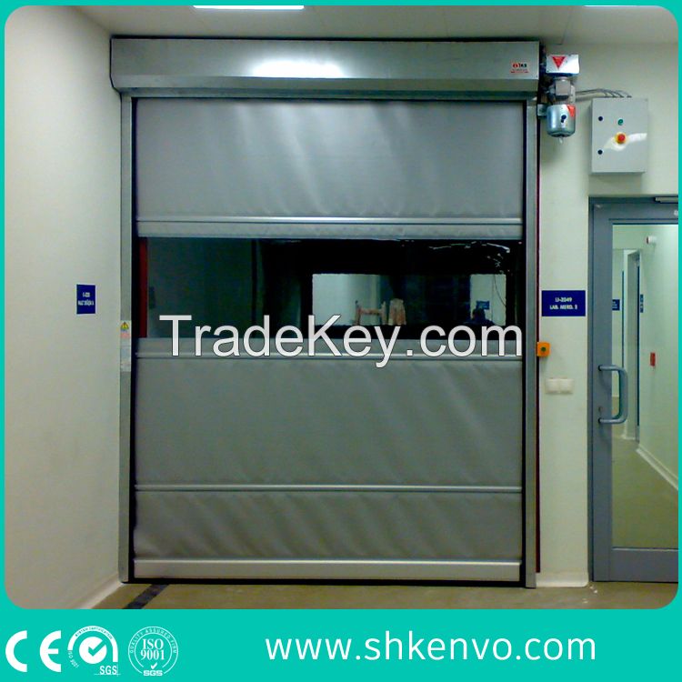 PVC Fabric High Speed Fast Rapid Action Roller Shutter Traffic Doors