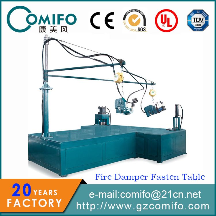 Fire Damper Fasten Table