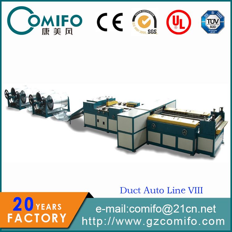 HVAC Duct Auto Line VIII duct machine/pipe making machine