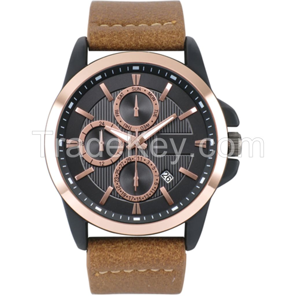 2018 Luxury Charming Design Analog Quartz Movement Leather Wrist Watch For Men OEC In China