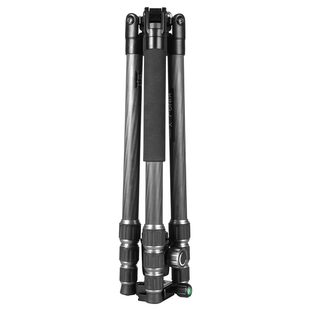 Oem Kingjoy 5 Section Carbon Fiber Professional Camera Photo Tripod With Bal Head Max Load 12kg