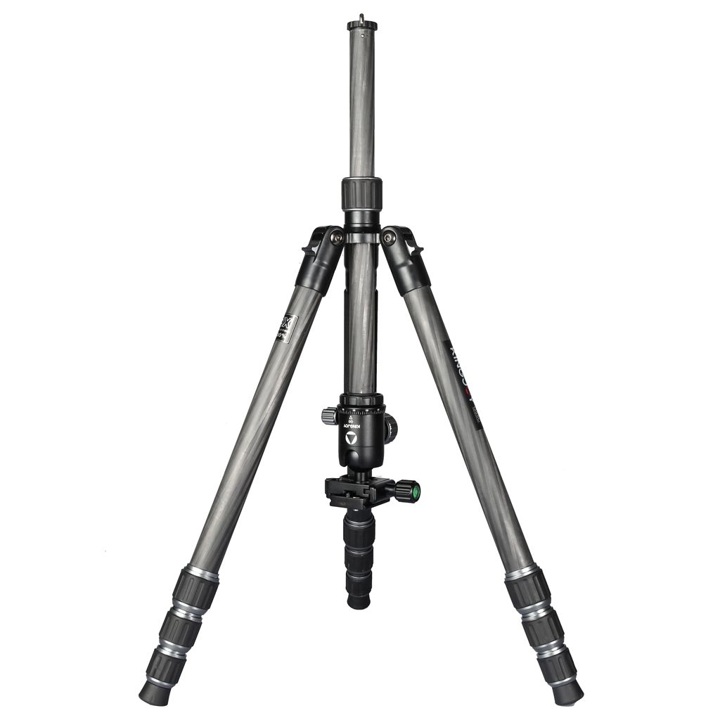 Oem Kingjoy 5 Section Carbon Fiber Professional Camera Photo Tripod With Bal Head Max Load 12kg