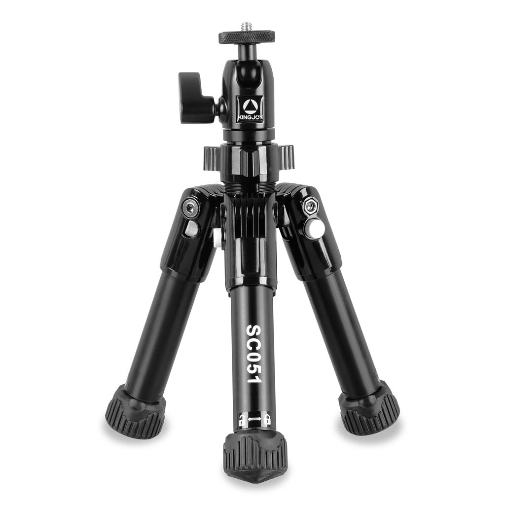 OEM Kingjoy SC051 mini Compact Pocket Mobile Phone Table Tripod for Camera with ball head