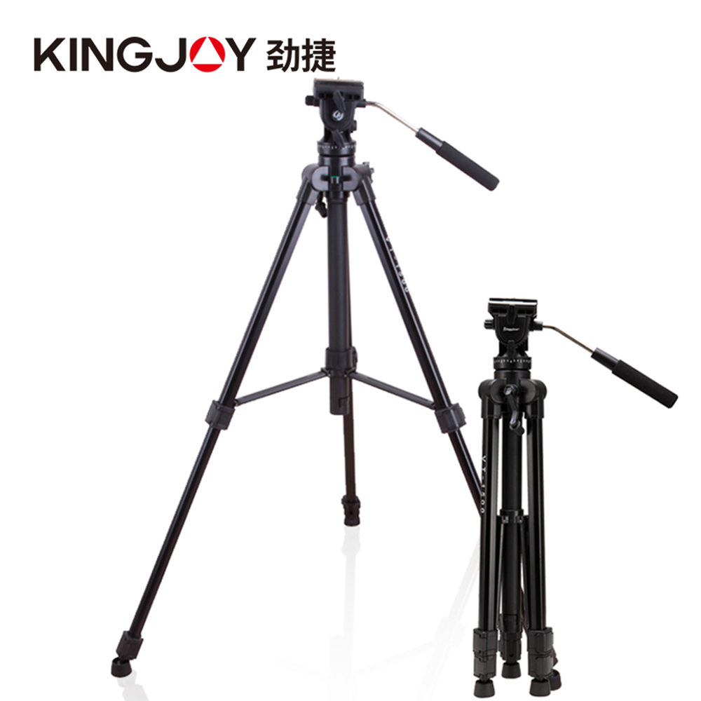 OEM Kingjoy 3 section professional vidoe camera photographic tripod for bird watching